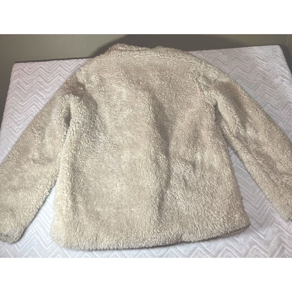 Sanctuary Sherpa Jacket Size M Teddy Bear Coat Beige Anthropologie - Picture 7 of 14